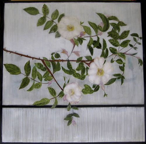 Quadro decorativo a óleo - FRAGMENT 17BIS - ICI ET LA - misto / com padrão floral / para hotel