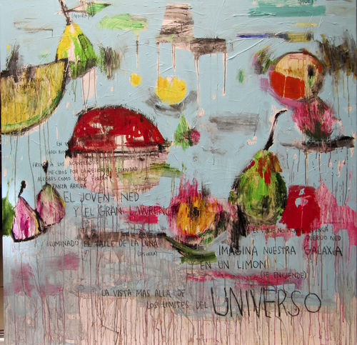 Quadro decorativo em acrílico - UNIVERSO - ICI ET LA - abstrato / para hotel / para escritório