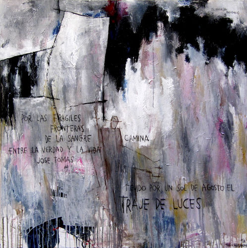 Quadro decorativo em acrílico - JOSE TOMAS - ICI ET LA - abstrato / para hotel