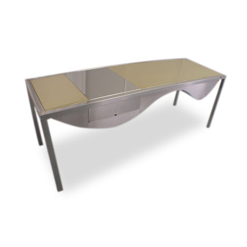 Mesa secretária novo Barroco - ORO INCA  - ICI ET LA - em latão / em aço inoxidável polido / sob medida