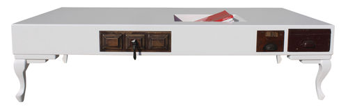 Mesa de centro de design original - #42  - ICI ET LA - em madeira / em madeira laqueada / retangular