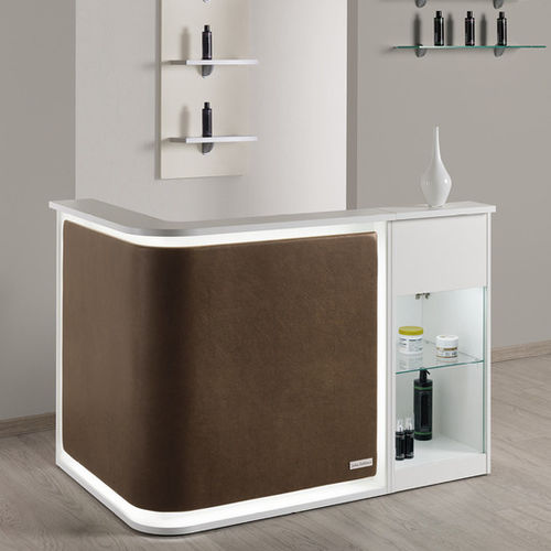 Balcão de recepção modular - SMART - Salon Ambience - de canto / laminado / em laminado melamínico