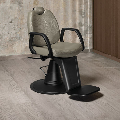 Poltrona de barbeiro em material plástico - DANILO - Salon Ambience - em couro sintético / com apoio para pés / com encosto para cabeça