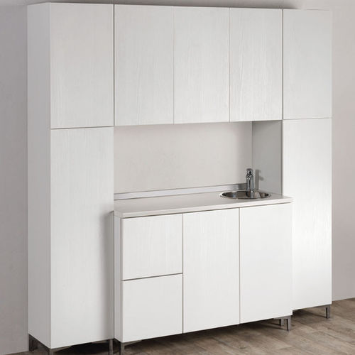 Móvel com lavatório para salão de beleza - WALL SYSTEM - Salon Ambience