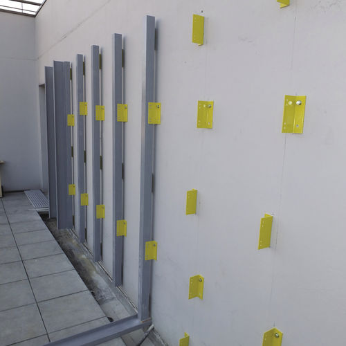 Sistema de fixação em compósito - COMPOS'ITE - Via Composites - para parede-cortina / para parede / para fachada