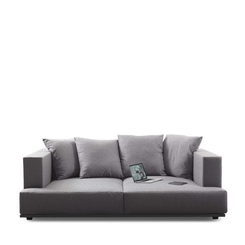 Sofá moderno - FOUR SQUARE - Divani Santambrogio - em tecido / com capa removível e lavável / com braços