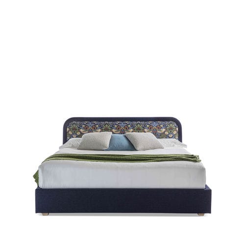 Cama de casal - MORRIS - Divani Santambrogio - moderna / estofada / com cabeceira