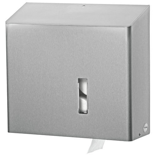 Dispenser de papel higiênico de parede - MRU E ST - OPHARDT Hygiene-Technik GmbH - em aço inoxidável / da linha comercial