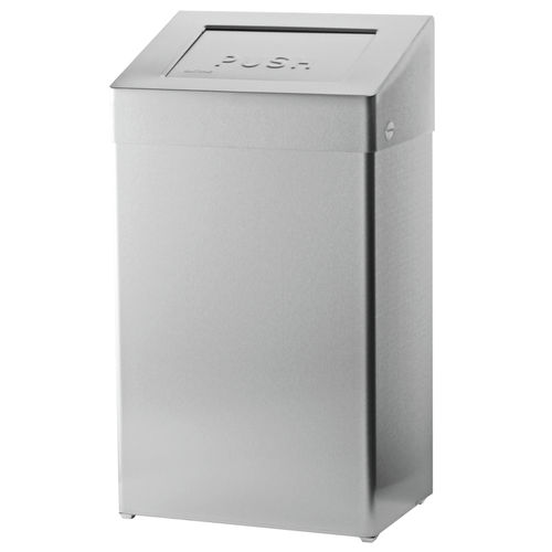 Lixeira para banheiro - ABU 50 E ST - OPHARDT Hygiene-Technik GmbH - de parede / em aço inoxidável / com tampa