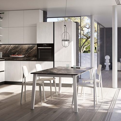Mesa de jantar contemporânea - Ar-Tre - com folheado de madeira / em MDF laminado / em laminado melamínico
