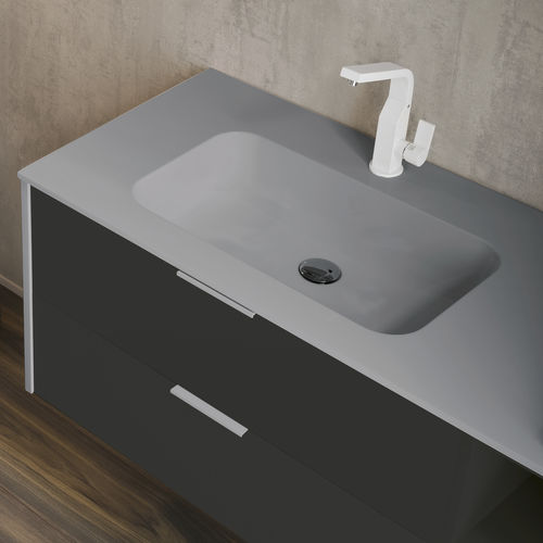 Cuba de embutir - CARTESIO - COMPAB - em Corian® / com tampo / com misturadora