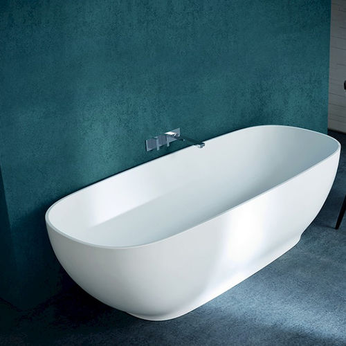 Banheira oval - MAK - COMPAB - freestanding / em acrílico / branca