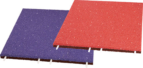 Revestimento de piso em EPDM - EUROFLEX® EPDM Glitter - KRAIBURG Relastec GmbH & Co. KG - de borracha reciclada / para ambiente externo / para parque infantil