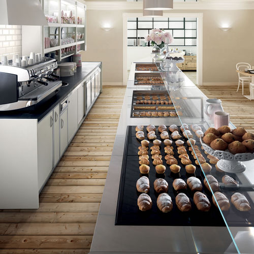 Vitrina refrigerada tipo balcão - DROP-IN - Frigomeccanica - para confeitaria / em aço inoxidável / sem portas