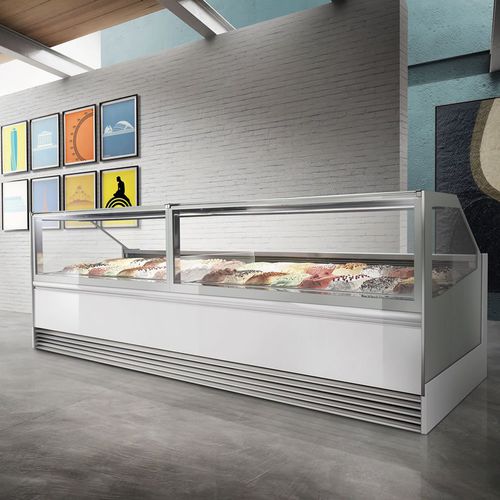 Vitrina refrigerada tipo balcão - PREMIUM - Frigomeccanica - para confeitaria / para padaria / em aço inoxidável