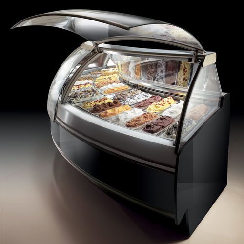 Vitrina refrigerada tipo balcão - PRIMA - Frigomeccanica - para loja / em aço inoxidável / colorida