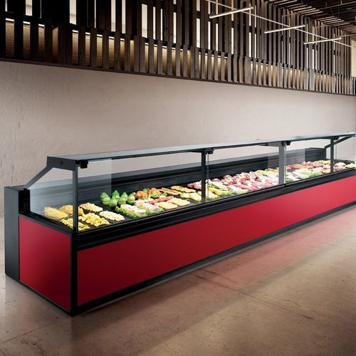 Vitrina refrigerada tipo balcão - MIRAGE SQUARED - Frigomeccanica - para loja / para confeitaria / para padaria