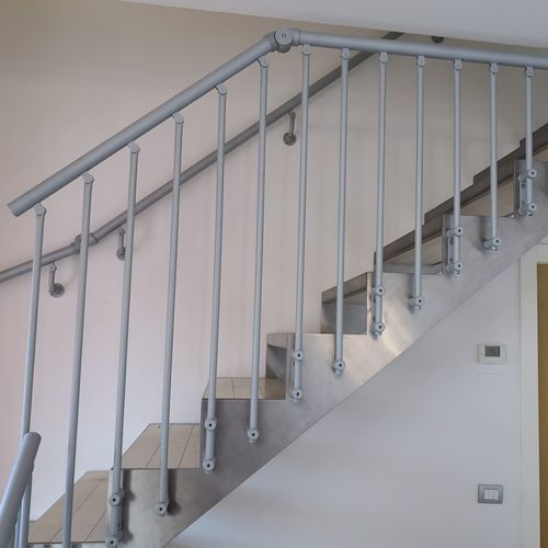 Guarda-corpo em ferro fundido - Prestige  - CAST DESIGN - com barras / para ambiente interno / para escada