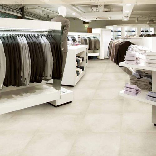 Placas de revestimento em grés porcelanato - ARTTEK : WHITE CEMENT - Greco Gres - fosca / para ambiente interno / para ambiente externo