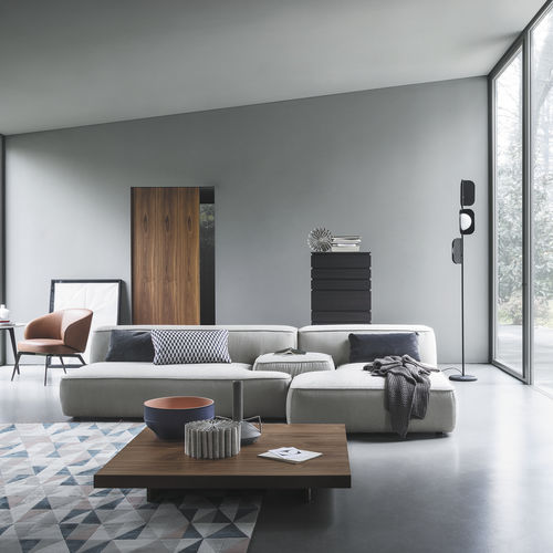 Sofá modular - CLOUD - LEMA Home - contemporâneo / em tecido / em couro