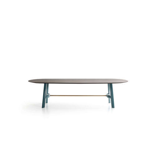 Mesa de jantar contemporânea - AUGUST - LEMA Home - em madeira / em mármore / com base em madeira