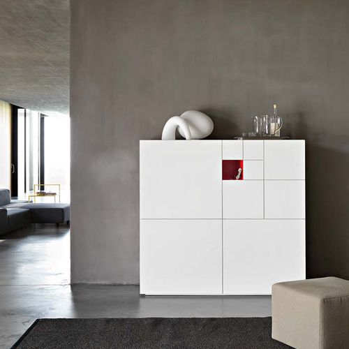 Buffet aparador alto - CONCHIGLIA - LEMA Home - contemporâneo / em madeira laqueada / com gavetas