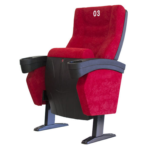 Poltrona de cinema em tecido - BUSCARINI - Ezcaray International Seating - vermelha