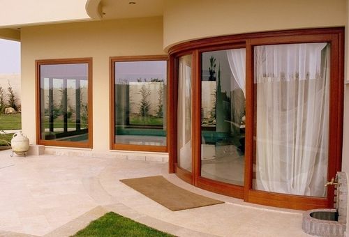 Porta de vidro de correr elevável - S.12 - Panda Windows & Doors  - em madeira / com vidro duplo