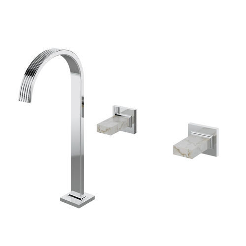 Misturador bicomando para lavatório - RWIT 7A85 CC K_ - Rubinetterie Treemme - de bancada / de parede / em metal cromado