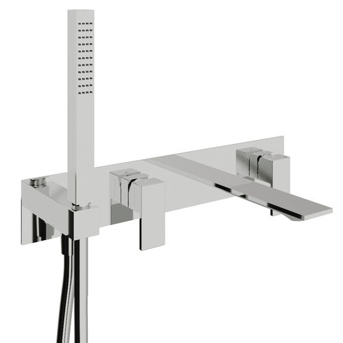 Misturador monocomando para box de banheiro - RWIT 4BD7 CC 01 - Rubinetterie Treemme - de parede / em metal cromado / para banheiro
