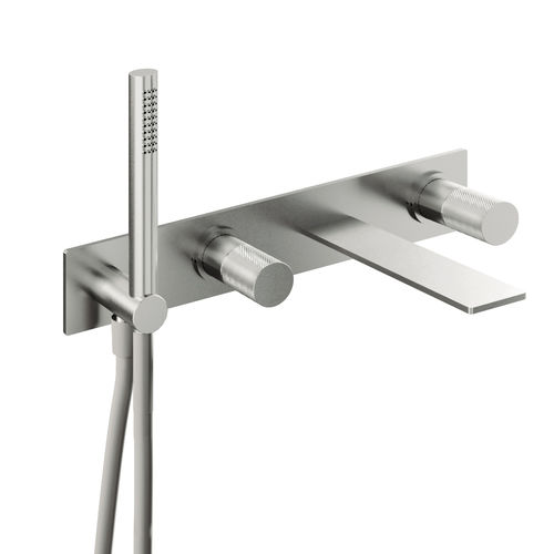Misturador monocomando para lavatório - RWIT 9AD7 IS 21 - Rubinetterie Treemme - de parede / em metal cromado / para banheiro