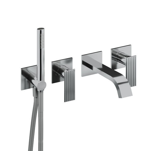 Misturador monocomando para box de banheiro - RWIT 2AD8 CC 01 - Rubinetterie Treemme - de parede / em metal cromado / para banheiro