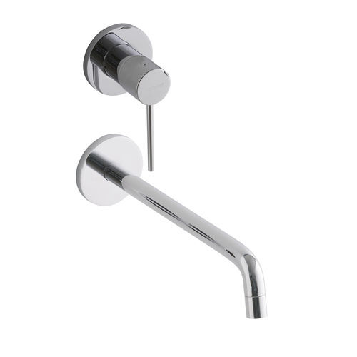 Misturador monocomando para lavatório - RWIT 6BD3 CC 01 - Rubinetterie Treemme - de parede / em metal cromado / para banheiro