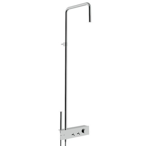 Coluna de banho de parede - IT 2B60 01 WA ZZ - Rubinetterie Treemme - contemporânea / com chuveiro de mão / com trilho