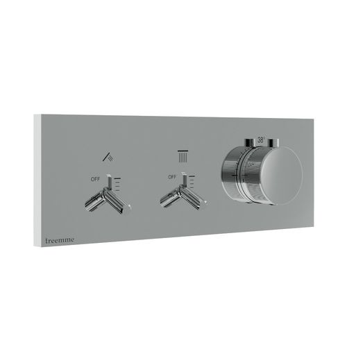 Misturador monocomando para box de banheiro - RWIT 2B86 IS 01 - Rubinetterie Treemme - de parede / em metal cromado / para banheiro