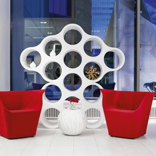 Livreiro contemporâneo - CLOUD - Cappellini - em polipropileno / branco / de Ronan & Erwan Bouroullec