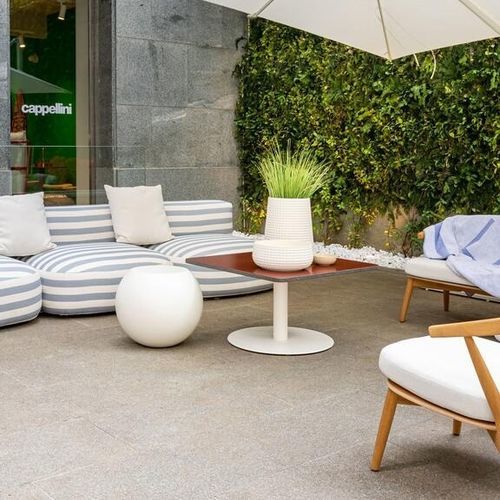 Mesa lateral contemporânea - BONG LIDO - Cappellini - de fibra de vidro / com base em fibra de vidro / redonda