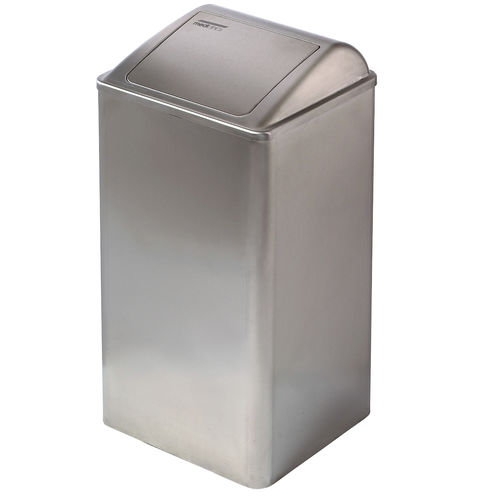 Lixeira higiênica - PP0065CS - Mediclinics, s.a. - de parede / em aço inoxidável / com tampa basculante