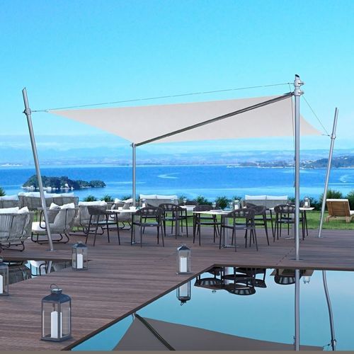 Toldo-vela de enrolar - KHEOPE  - KE Outdoor Design - da linha comercial / retangular / em alumínio