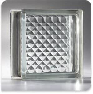 Tijolo de vidro quadrado - ENERGY EFFICIENT DELPHI® - Pittsburgh Corning - estruturado / isolante