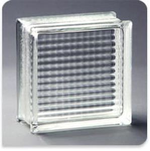 Tijolo de vidro quadrado - THICKSET® 90 ENDURA™ - Pittsburgh Corning - estruturado / resistente ao fogo