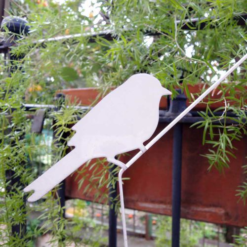 Escultura em aço - BOBBY BIRD - Logical Space design - em aço Corten / para ambiente externo / para jardim