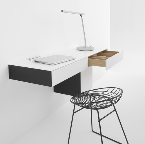 Mesa secretária de parede - VISION - pastoe - contemporânea / em MDF