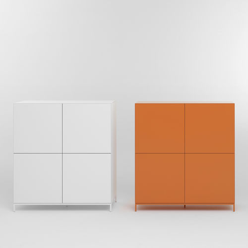 Buffet aparador alto - VISION ELEMENTS - pastoe - contemporâneo / em MDF laqueado