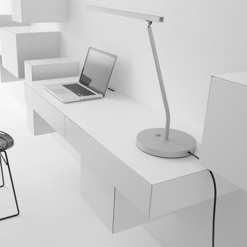 Mesa secretária de parede - VISION ELEMENTS - pastoe - contemporânea / em MDF