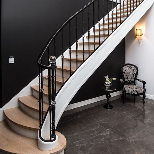 Guarda-corpo em cristal - BLACK DIAMOND - GRANDE FORGE - em aço / com barras / para ambiente interno
