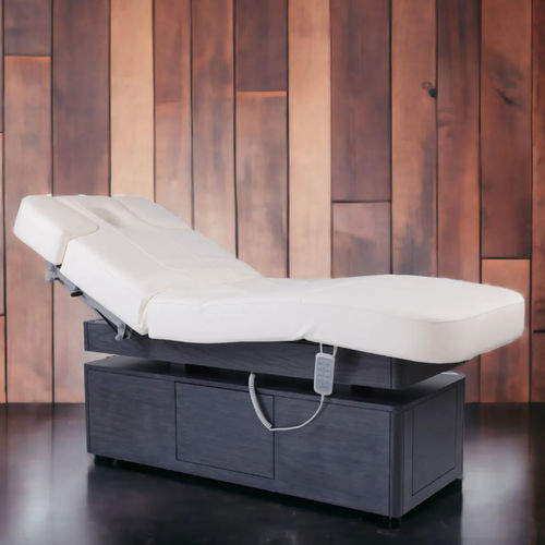 Mesa de massagem elétrica - FIRST CLASS - Iso Benessere® - em madeira / com compartimento de arrumação / de altura regulável