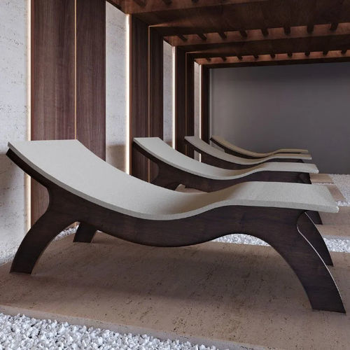 Chaise longue contemporânea - SAINT ANTHONY - Iso Benessere® - em madeira / para ambiente externo / de 1 lugar