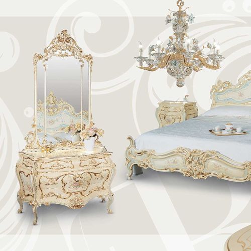Penteadeira de estilo Baroco - FRATELLI RADICE SRL - em madeira laqueada