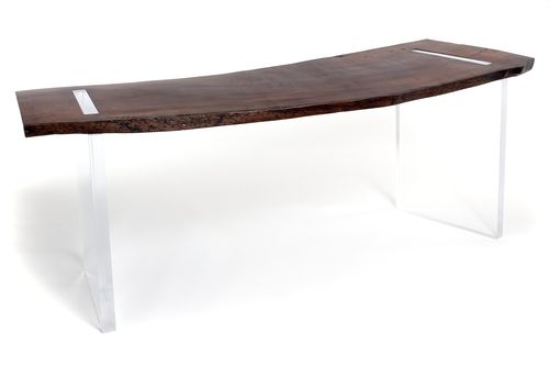 Mesa secretária contemporânea - RECLAIMED WOOD FLOATING - Rotsen Furniture - em madeira / com base formada por painéis / da linha comercial